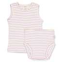 Set lavandă/ crem format din maiou și chilot