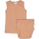 Set camel format din maiou și chilot