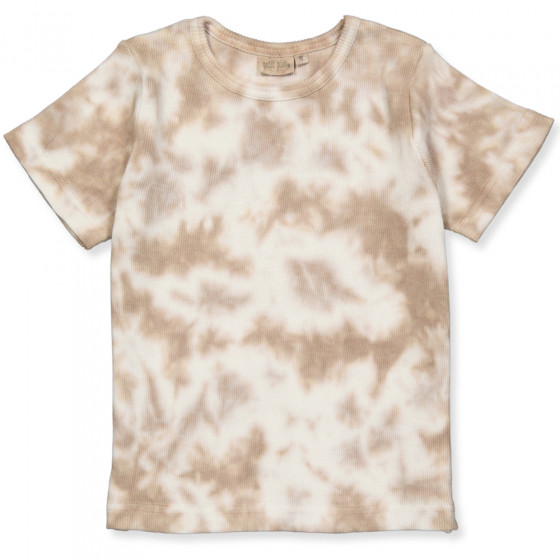 Tricou tie-dye camel