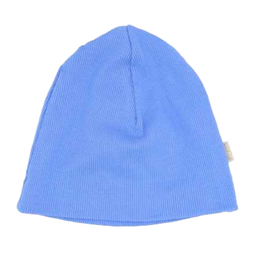 Beanie albastru din bumbac și modal