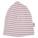 Beanie lavandă/ crem din bumbac și modal