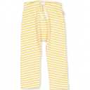 Pantaloni din bumbac organic și modal galben/ crem