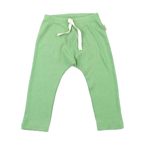 Pantaloni verzi din bumbac organic și modal