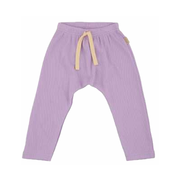 Pantaloni lavandă din bumbac organic și modal