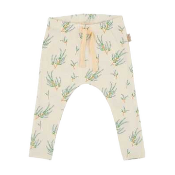 Pantaloni cu imprimeu vegetal