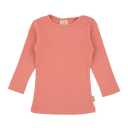 Bluză dark peach din bumbac organic și modal