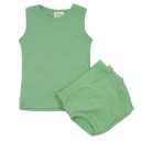 Set verde format din maiou și chilot