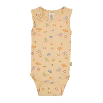 Body fără mâneci cu imprimeu plajă