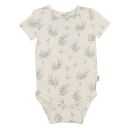 Body cu mânecă scurtă și imprimeu vegetal