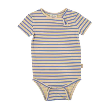 Body cu mânecă scurtă și dungi albastre