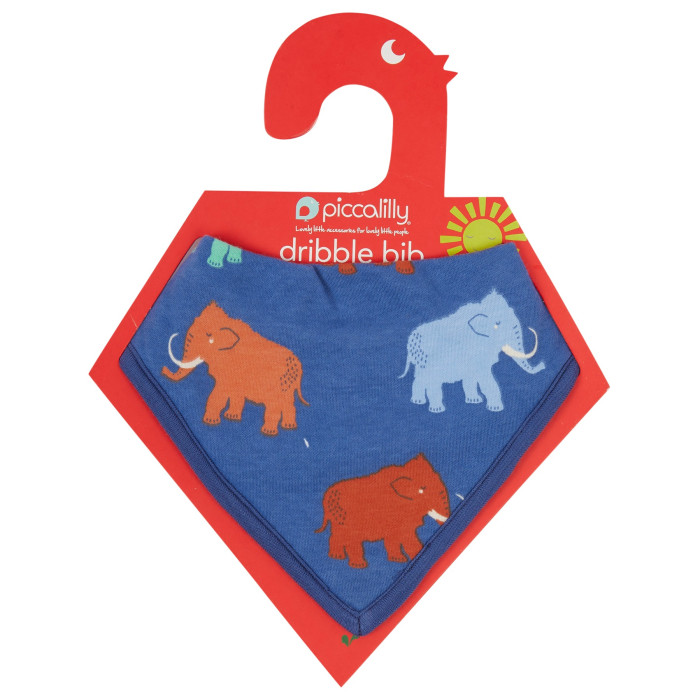 Bavetă tip bandană cu imprimeu mamuți