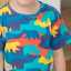 Tricou colorat cu imprimeu urși