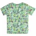 Tricou verde cu imprimeu floral