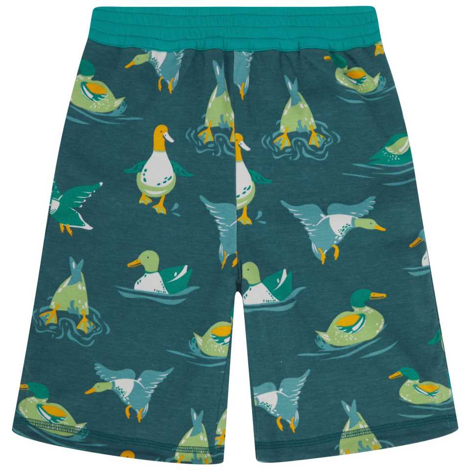 Pantaloni scurți reversibili cu imprimeu rațe
