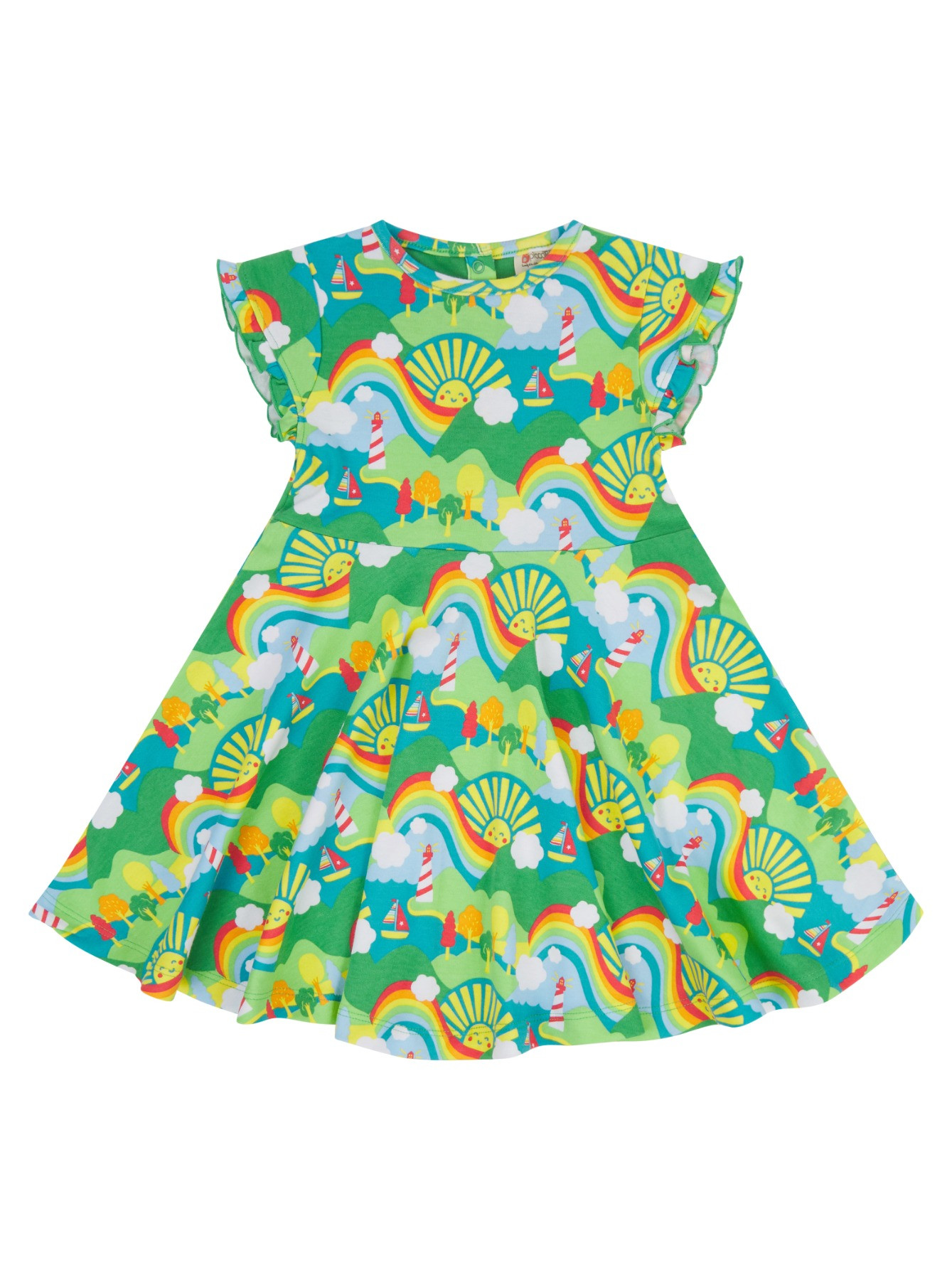 Rochiță skater din bumbac organic Island Life