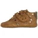 Pantofi barefoot 1005 camel cu auriu