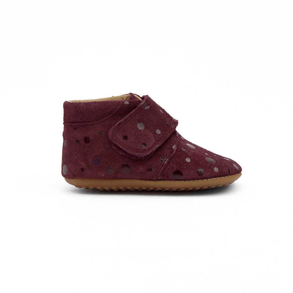 Pantofi barefoot dark vino 1010