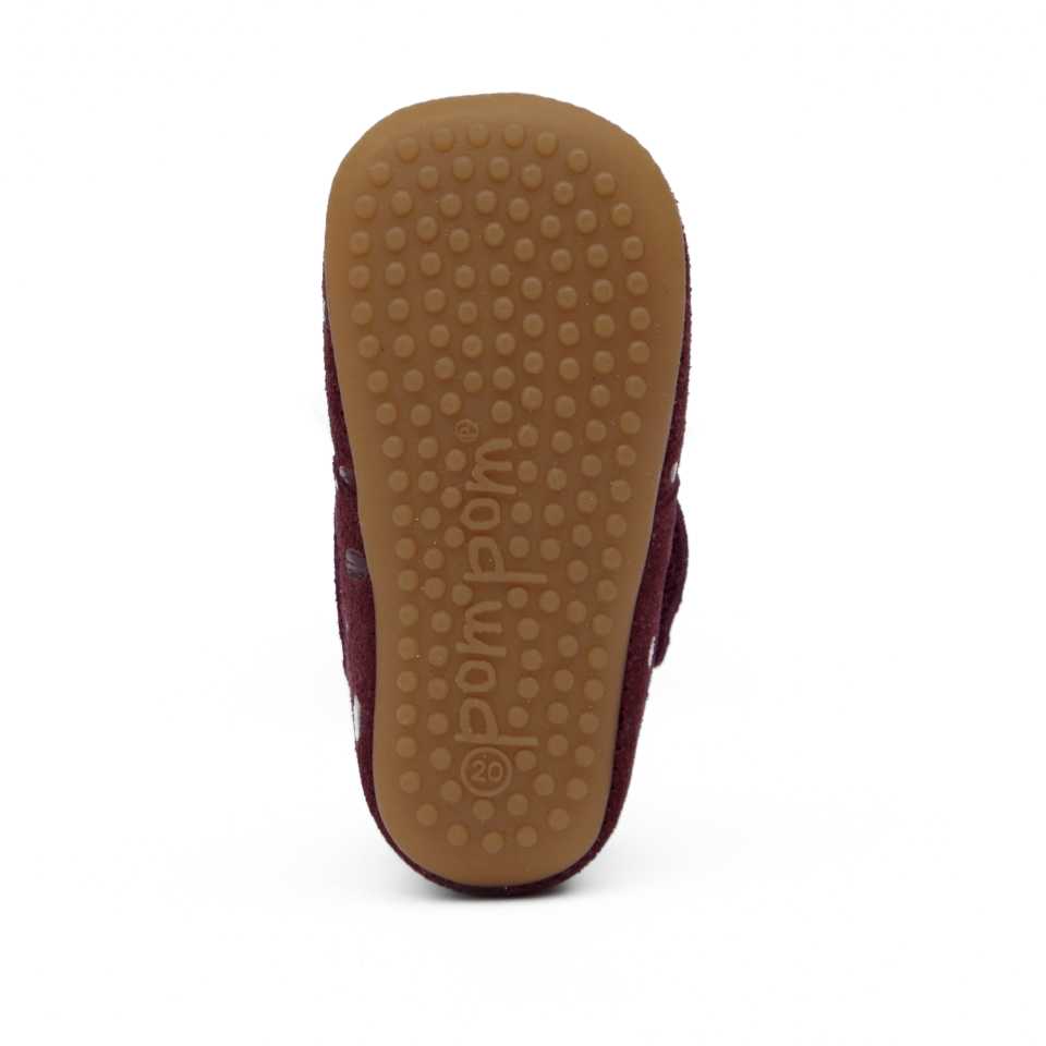 Pantofi barefoot dark vino 1010
