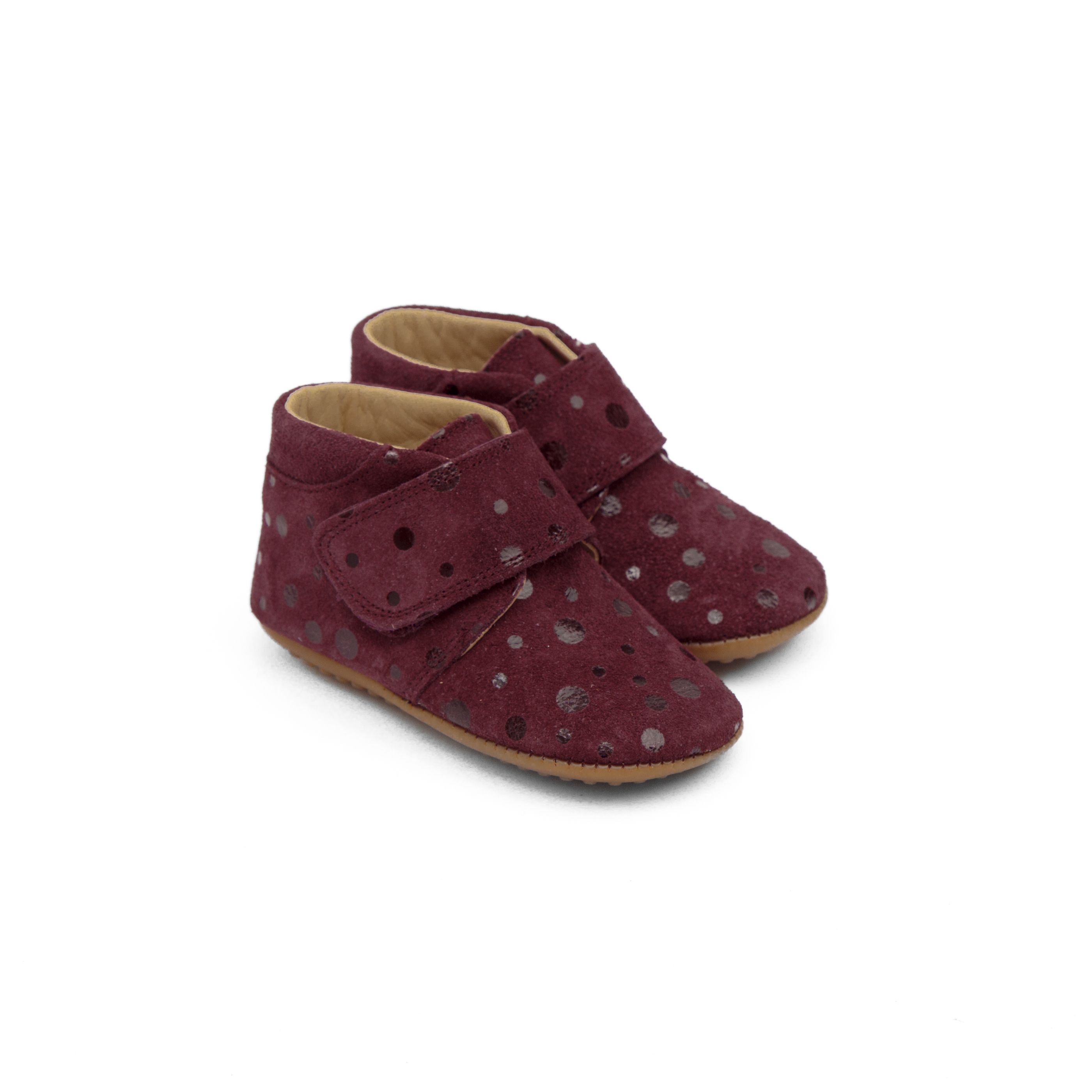Pantofi barefoot dark vino 1010