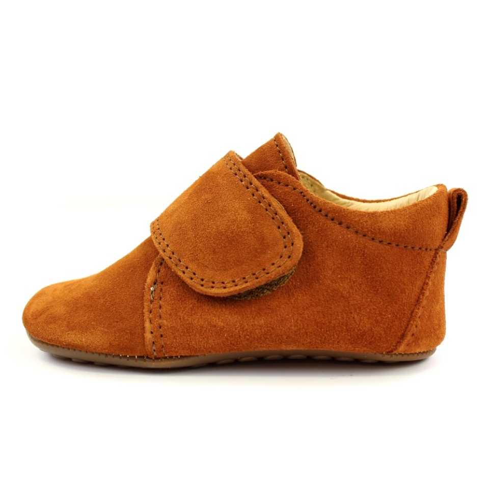 Pantofi camel, barefoot, din piele întoarsă 14010