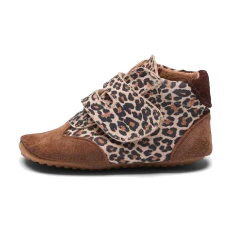 Pantofi cu print leopard și maro barefoot 1005