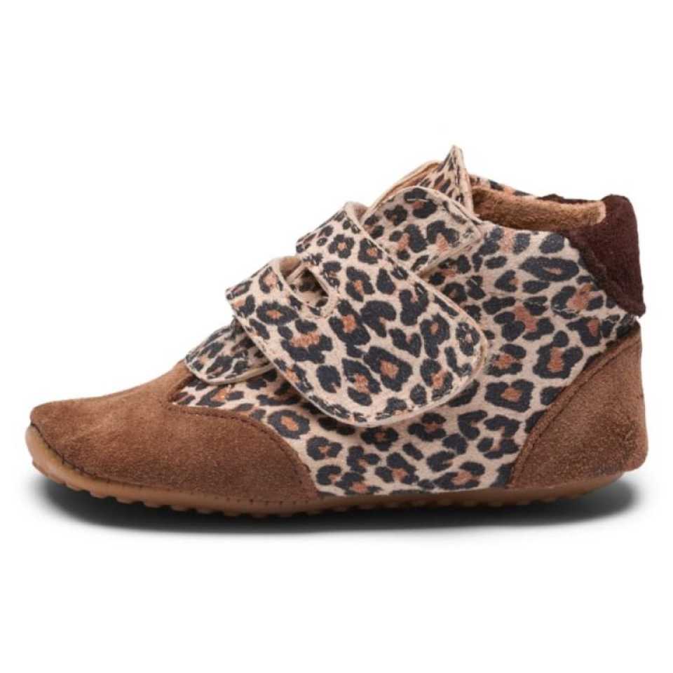 Pantofi cu print leopard și maro barefoot 1005
