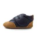Pantofi bleumarin și camel barefoot 1005