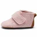 Pantofi roz și gri barefoot din lână 1006