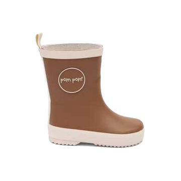 Cizme camel din cauciuc natural