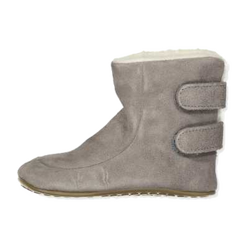 Cizmulițe barefoot gri cu interior din lână