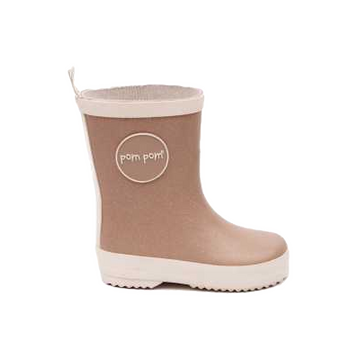 Cizme roz cu sclipici din cauciuc natural