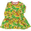 Rochie galbenă cu imprimeu căpșuni