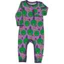 Salopetă cu mânecă lungă și imprimeu copaci