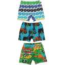 Set de 3 boxeri pentru băieți, imprimeuri multiple