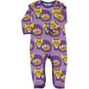 Salopetă cu mânecă lungă și imprimeu pisici