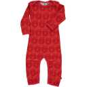 Salopetă roșie din lână și bambus