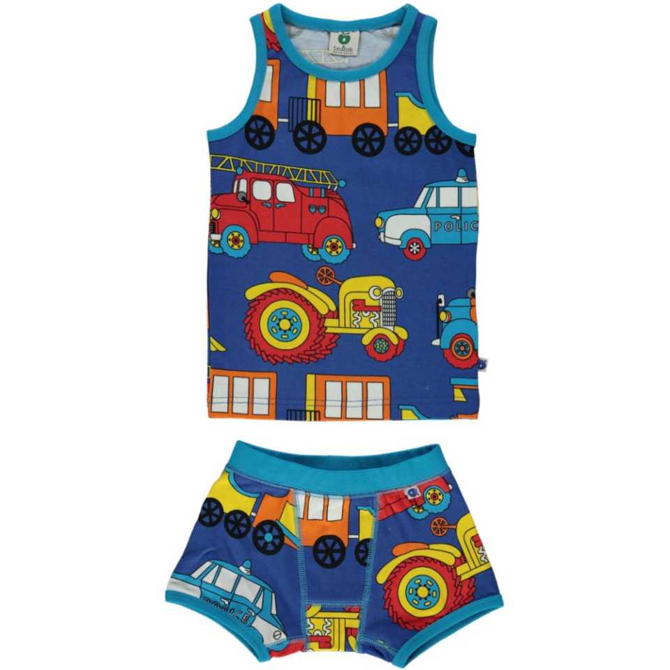 Set lenjerie intimă cu imprimeu mașini