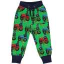 Pantaloni de trening verzi cu imprimeu tractor
