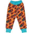 Pantaloni de trening portocalii cu imprimeu mașini de pompieri