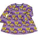 Rochie mov cu imprimeu pisici