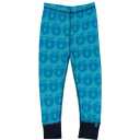 Colanți albaștri din lână și bambus