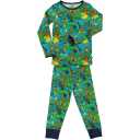 Pijamale albastre cu imprimeu junglă