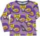 Bluză mov cu imprimeu pisici