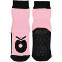 Șosete antiderapante cu imprimeu măr roz
