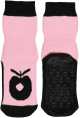 Șosete antiderapante cu imprimeu măr roz