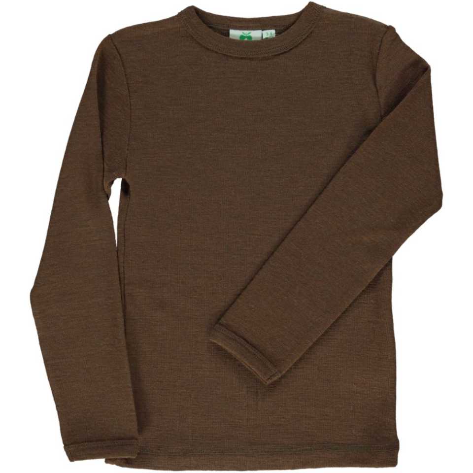 Bluză maro din lâna merinos