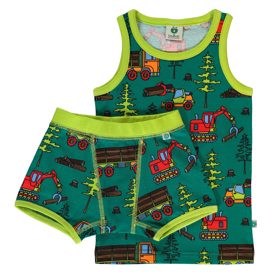 Set lenjerie intima pentru băieți cu imprimeu mașini