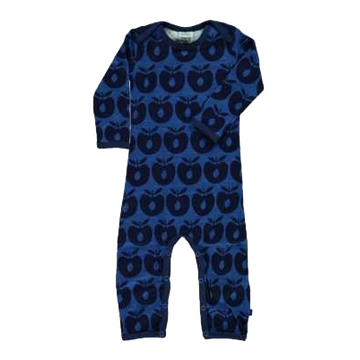 Salopetă albastră din lână și bambus