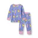 Pijamale pentru fete cu imprimeu unicorni