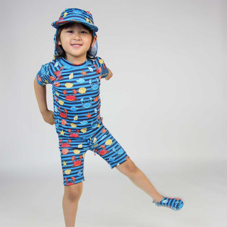 Tricou UV 50 cu imprimeu crabi
